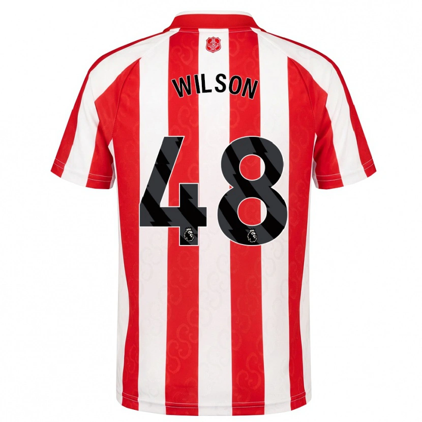 Danxen Donna Maglia Callum Wilson #48 Rosso Bianco Nero Kit Gara Home 2026/27 Maglietta