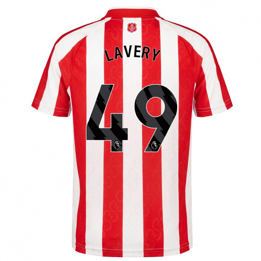 Danxen Donna Maglia Thomas Lavery #49 Rosso Bianco Nero Kit Gara Home 2026/27 Maglietta