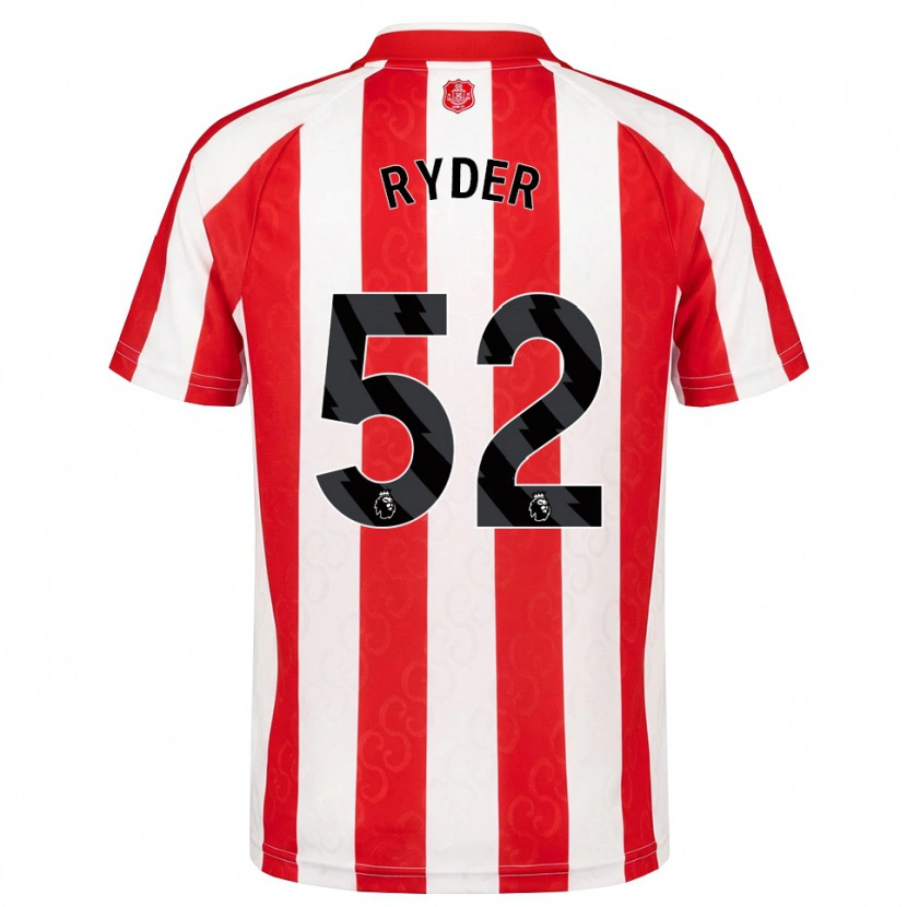 Danxen Donna Maglia Joe Ryder #52 Rosso Bianco Nero Kit Gara Home 2026/27 Maglietta