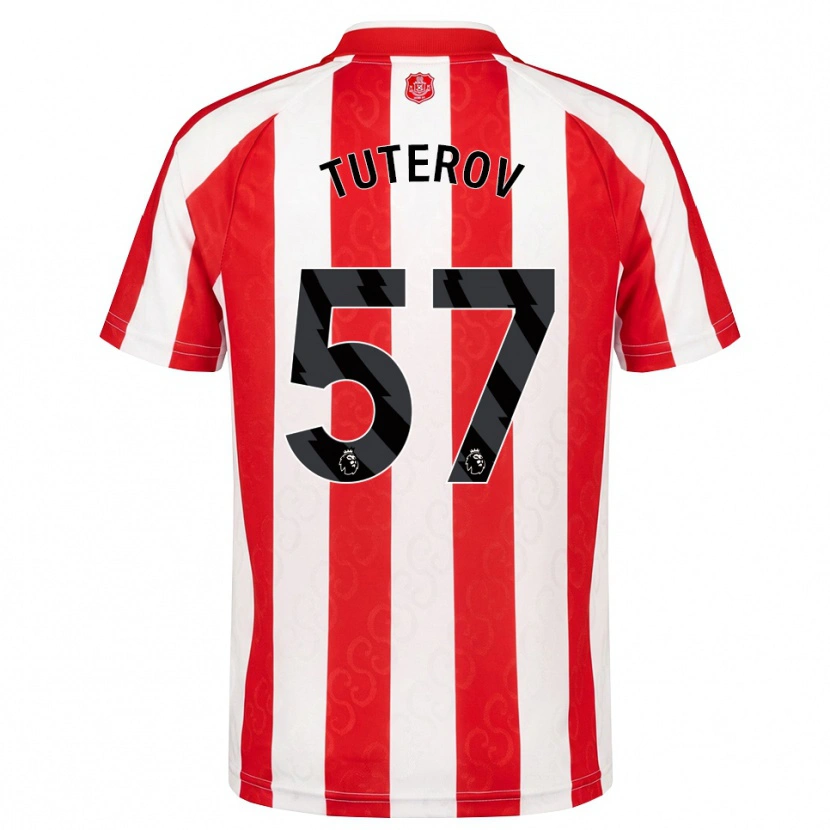 Danxen Donna Maglia Timur Tuterov #57 Rosso Bianco Nero Kit Gara Home 2026/27 Maglietta