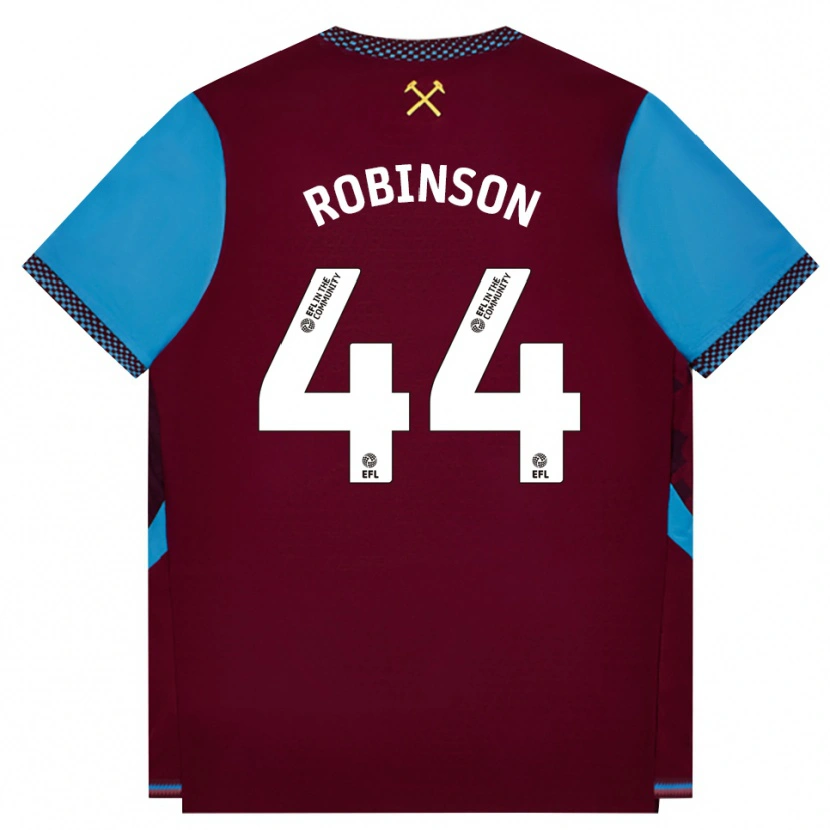 Danxen Donna Maglia Junior Robinson #44 Borgogna Blu Fiordaliso Kit Gara Home 2026/27 Maglietta