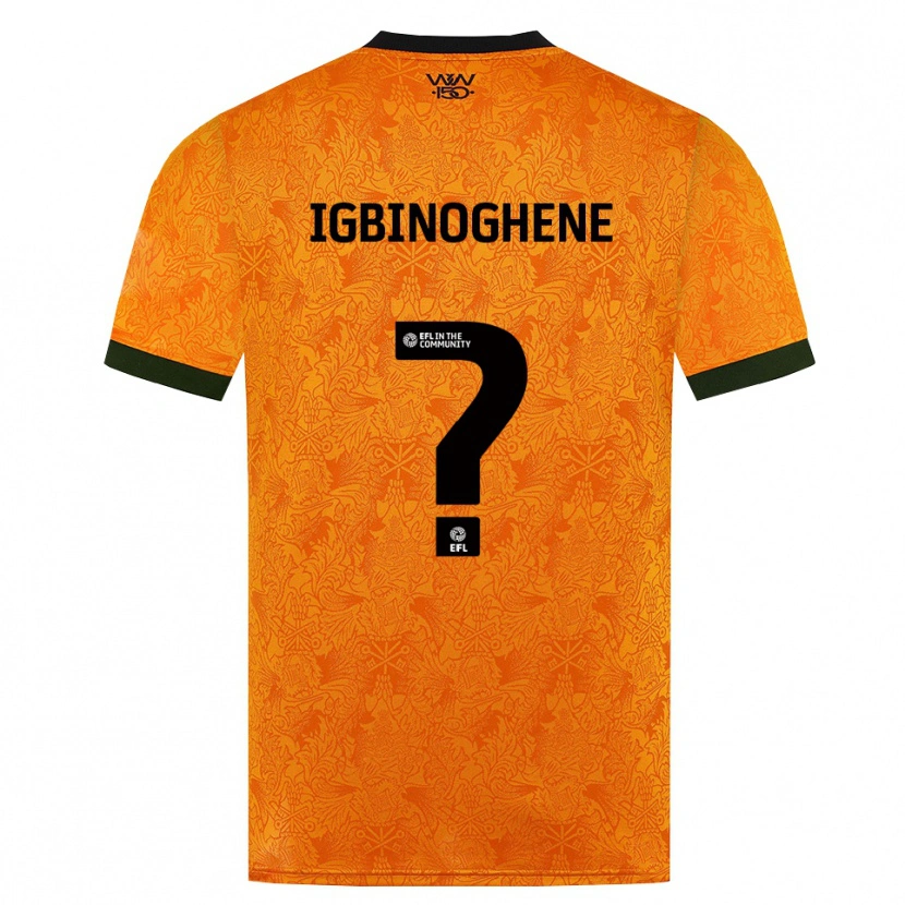 Danxen Donna Maglia Testimony Igbinoghene #0 Arancione Nero Kit Gara Home 2026/27 Maglietta