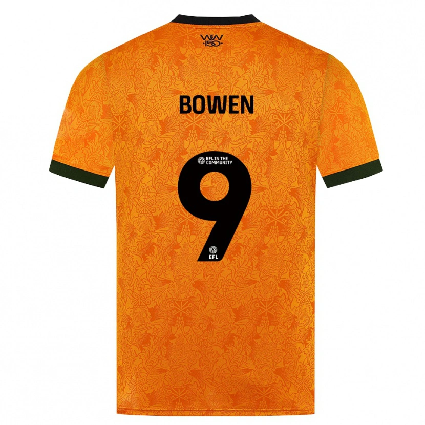 Danxen Donna Maglia Reiss Bowen #9 Arancione Nero Kit Gara Home 2026/27 Maglietta