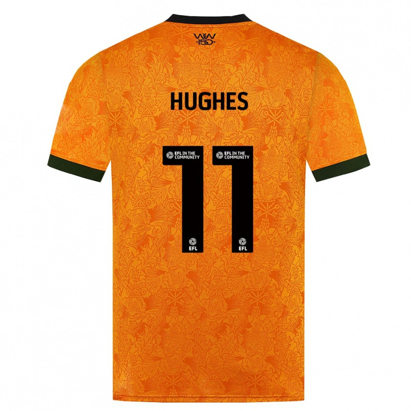 Danxen Donna Maglia Amber Hughes #11 Arancione Nero Kit Gara Home 2026/27 Maglietta