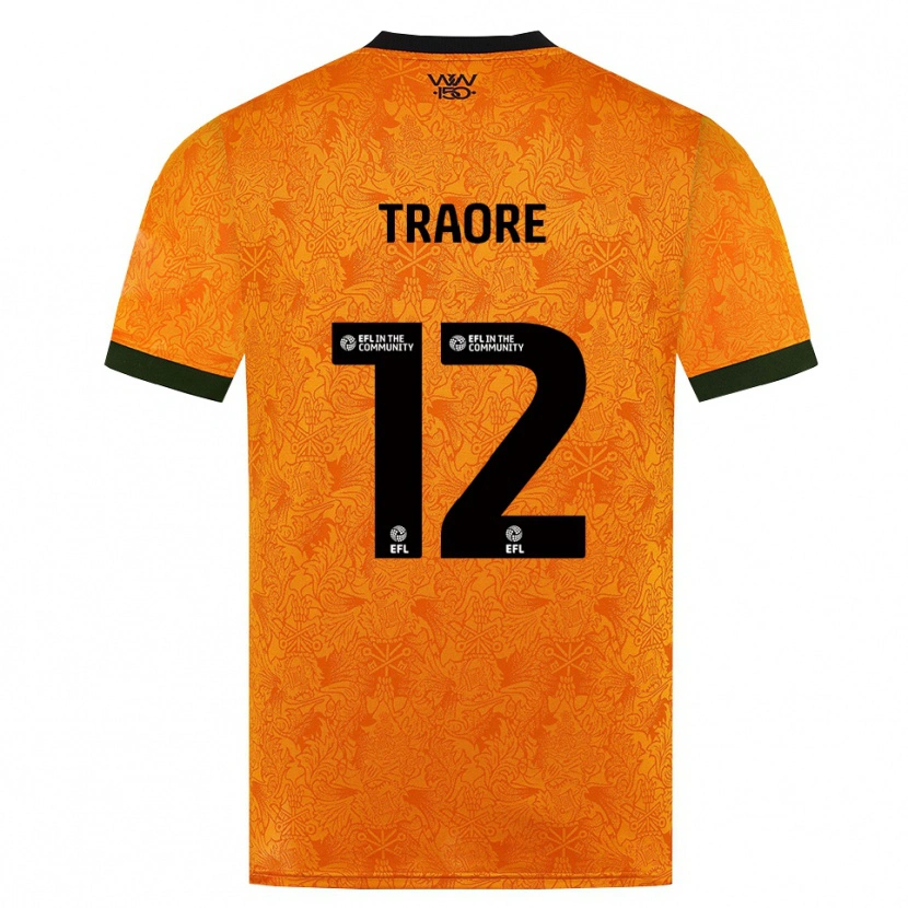 Danxen Donna Maglia Boubacar Traoré #12 Arancione Nero Kit Gara Home 2026/27 Maglietta