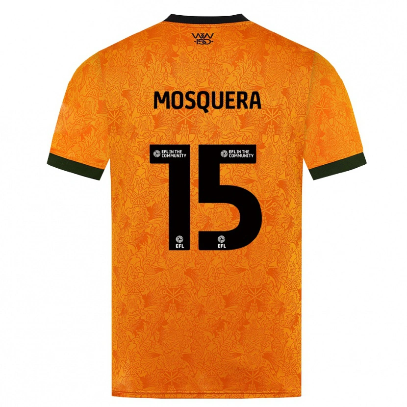 Danxen Donna Maglia Yerson Mosquera #15 Arancione Nero Kit Gara Home 2026/27 Maglietta