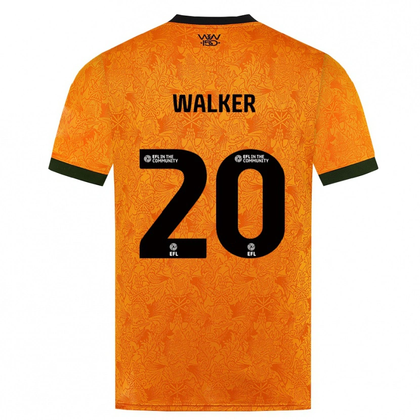 Danxen Donna Maglia Lowri Walker #20 Arancione Nero Kit Gara Home 2026/27 Maglietta