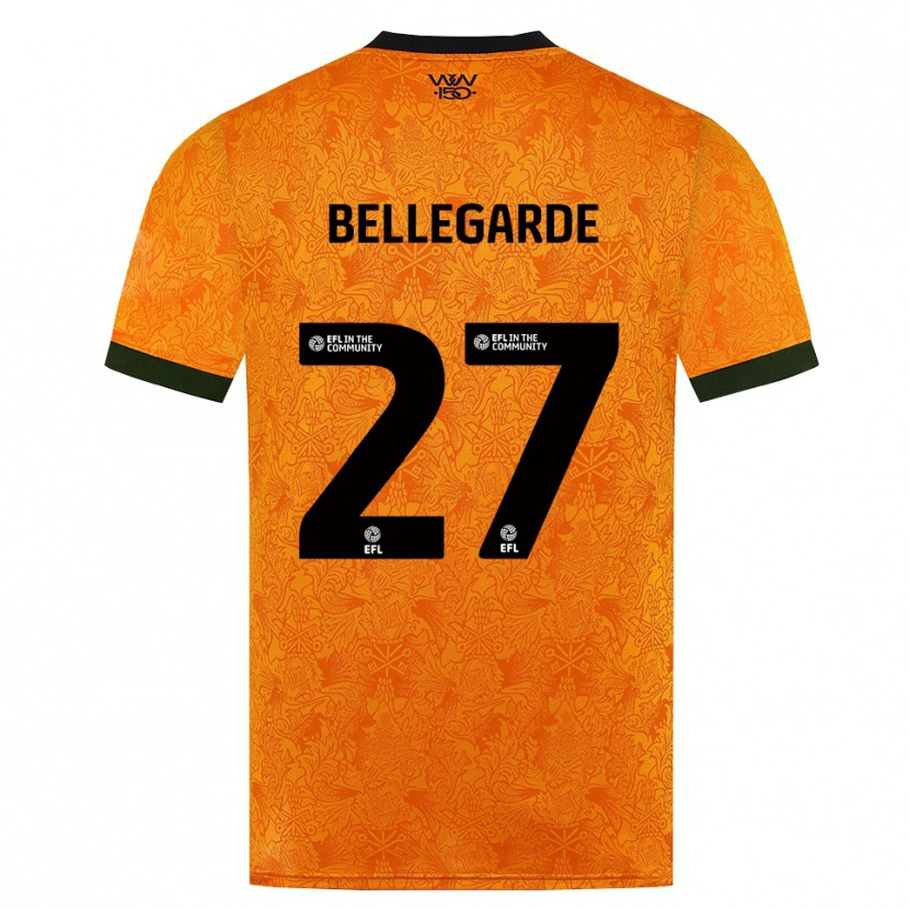 Danxen Donna Maglia Jean-Ricner Bellegarde #27 Arancione Nero Kit Gara Home 2026/27 Maglietta