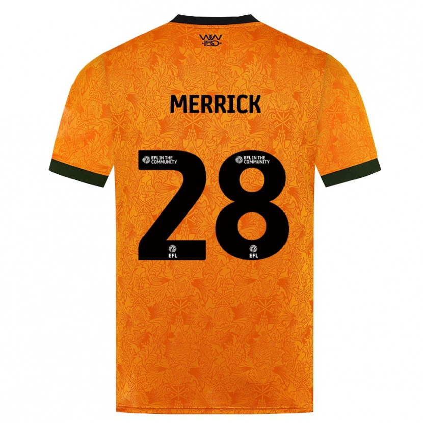 Danxen Donna Maglia Beth Merrick #28 Arancione Nero Kit Gara Home 2026/27 Maglietta