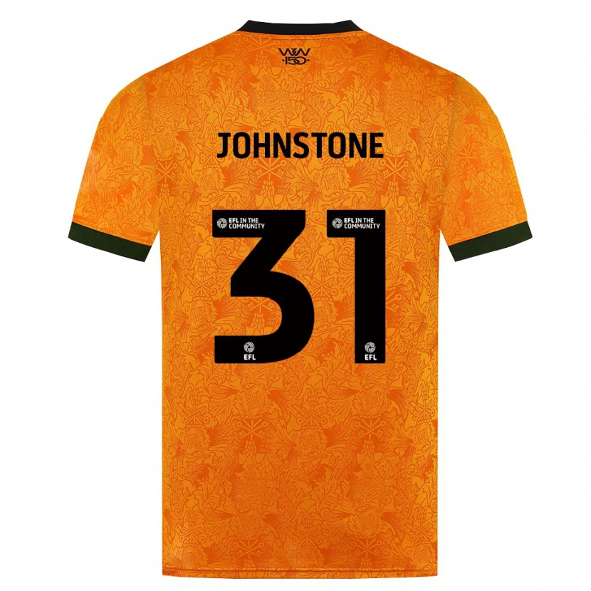 Danxen Donna Maglia Sam Johnstone #31 Arancione Nero Kit Gara Home 2026/27 Maglietta