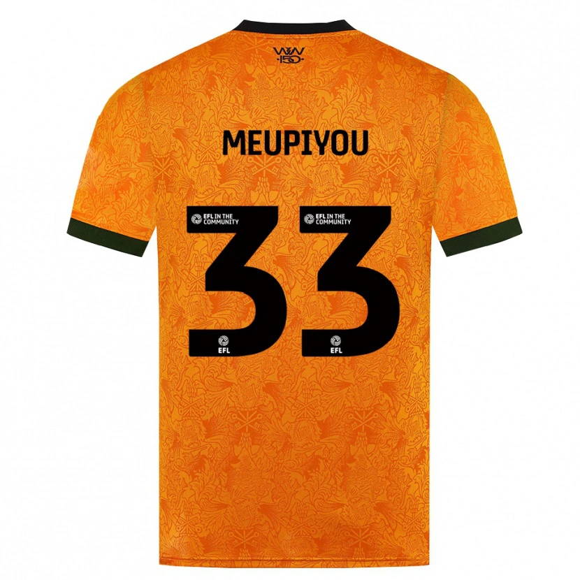 Danxen Donna Maglia Bastien Meupiyou #33 Arancione Nero Kit Gara Home 2026/27 Maglietta