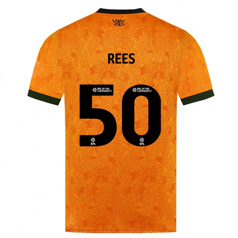 Danxen Donna Maglia Mason Rees #50 Arancione Nero Kit Gara Home 2026/27 Maglietta