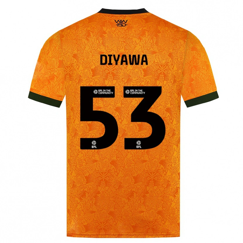 Danxen Donna Maglia Aaron Keto Diyawa #53 Arancione Nero Kit Gara Home 2026/27 Maglietta