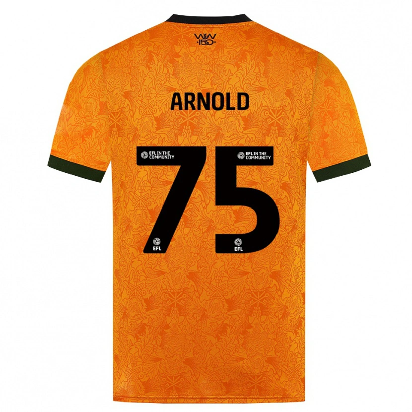 Danxen Donna Maglia Alfie Arnold #75 Arancione Nero Kit Gara Home 2026/27 Maglietta