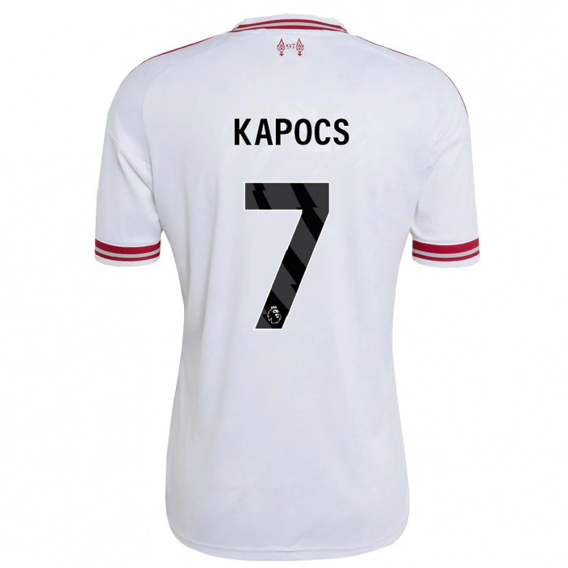 Danxen Donna Maglia Cornelia Kapocs #7 Rosso Bianco Kit Gara Away 2026/27 Maglietta
