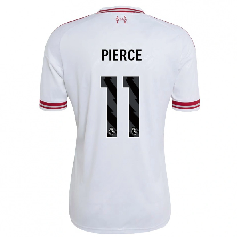 Danxen Donna Maglia Alfie Pierce #11 Rosso Bianco Kit Gara Away 2026/27 Maglietta