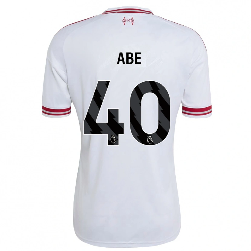 Danxen Donna Maglia Joshua Abe #40 Rosso Bianco Kit Gara Away 2026/27 Maglietta