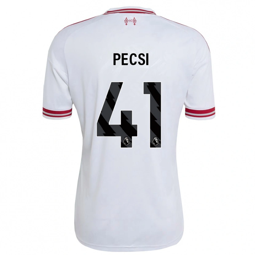 Danxen Donna Maglia Ármin Pécsi #41 Rosso Bianco Kit Gara Away 2026/27 Maglietta