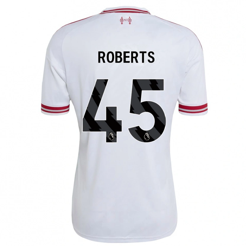 Danxen Donna Maglia Iwan Roberts #45 Rosso Bianco Kit Gara Away 2026/27 Maglietta