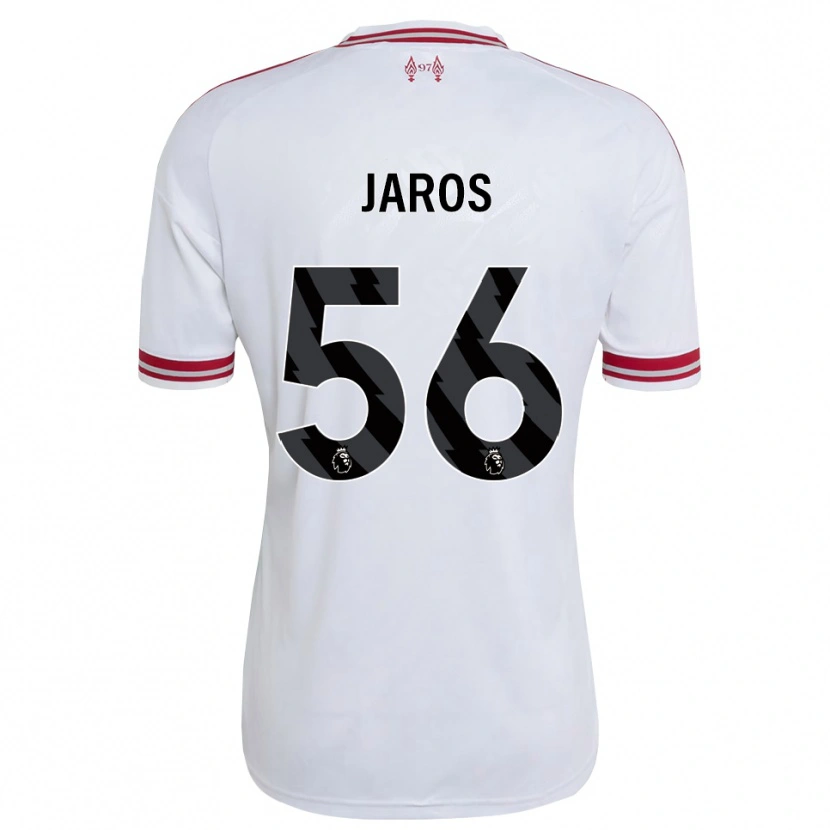 Danxen Donna Maglia Vitezslav Jaros #56 Rosso Bianco Kit Gara Away 2026/27 Maglietta