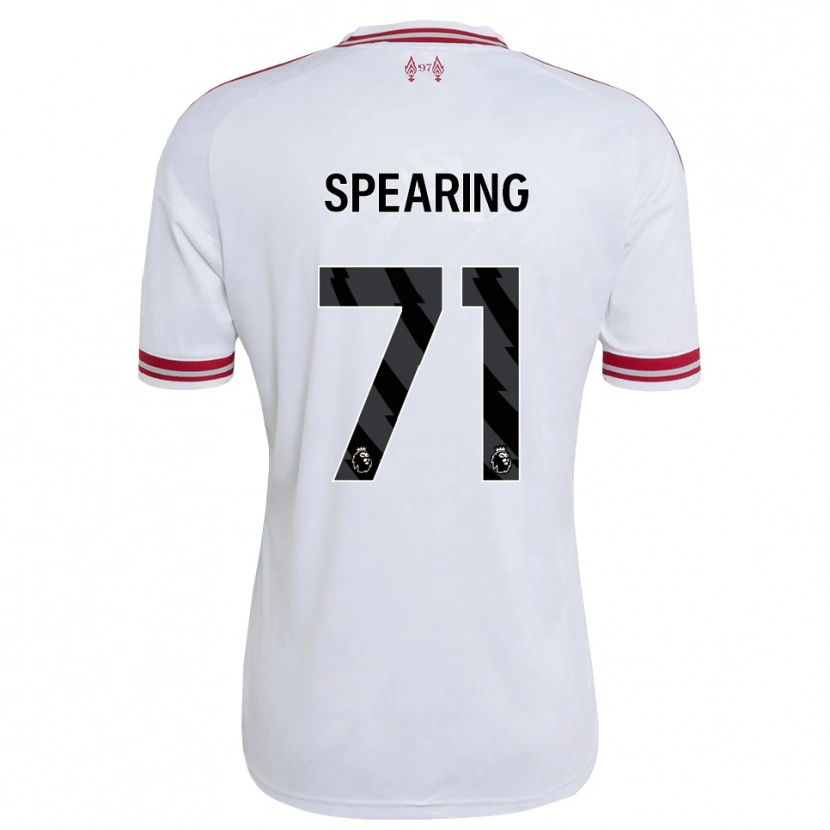 Danxen Donna Maglia Jay Spearing #71 Rosso Bianco Kit Gara Away 2026/27 Maglietta