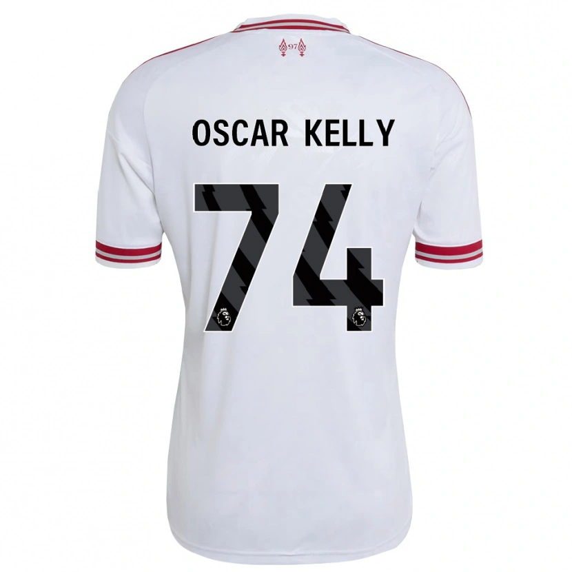 Danxen Donna Maglia Oscar Kelly #74 Rosso Bianco Kit Gara Away 2026/27 Maglietta