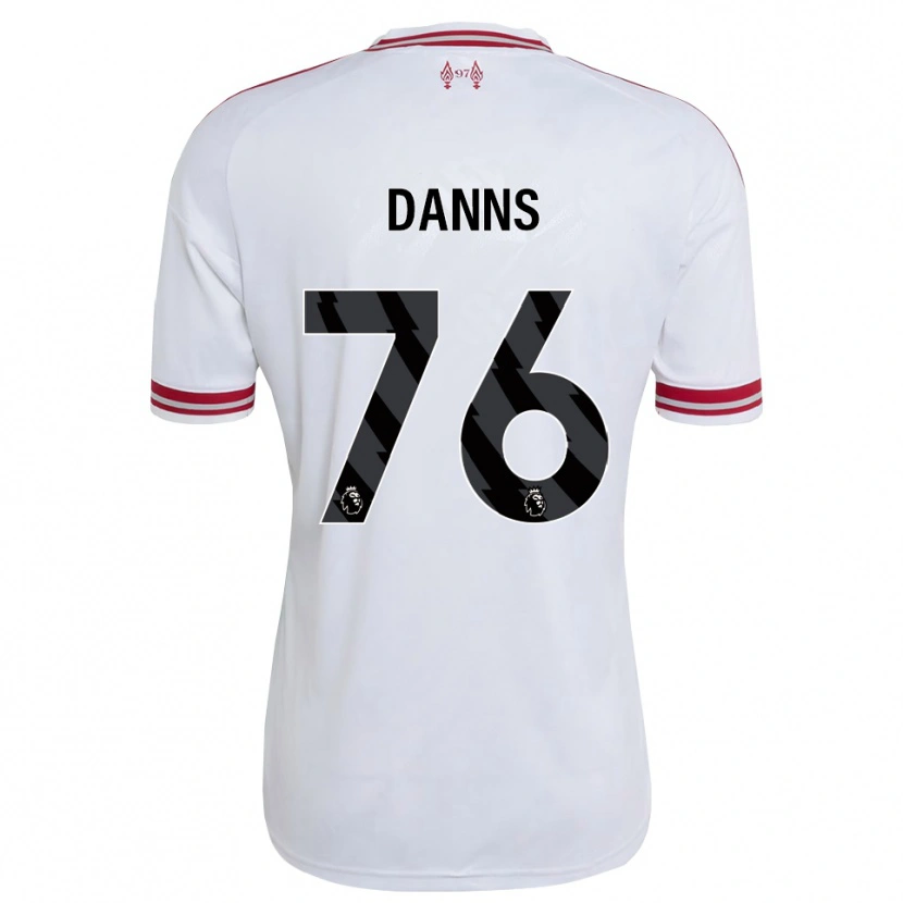 Danxen Donna Maglia Jayden Danns #76 Rosso Bianco Kit Gara Away 2026/27 Maglietta