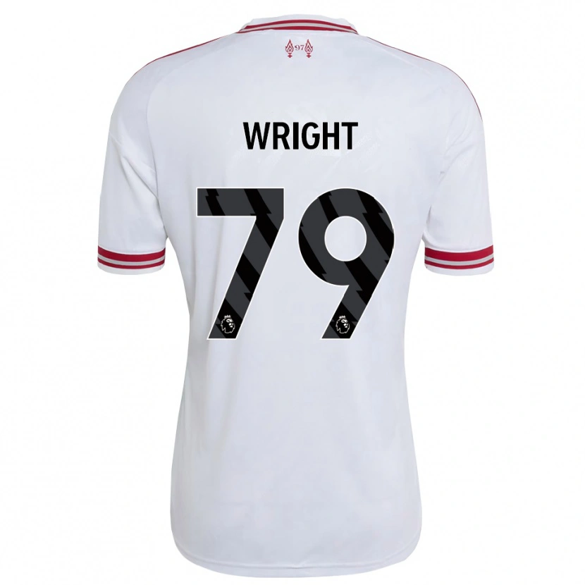 Danxen Donna Maglia Will Wright #79 Rosso Bianco Kit Gara Away 2026/27 Maglietta