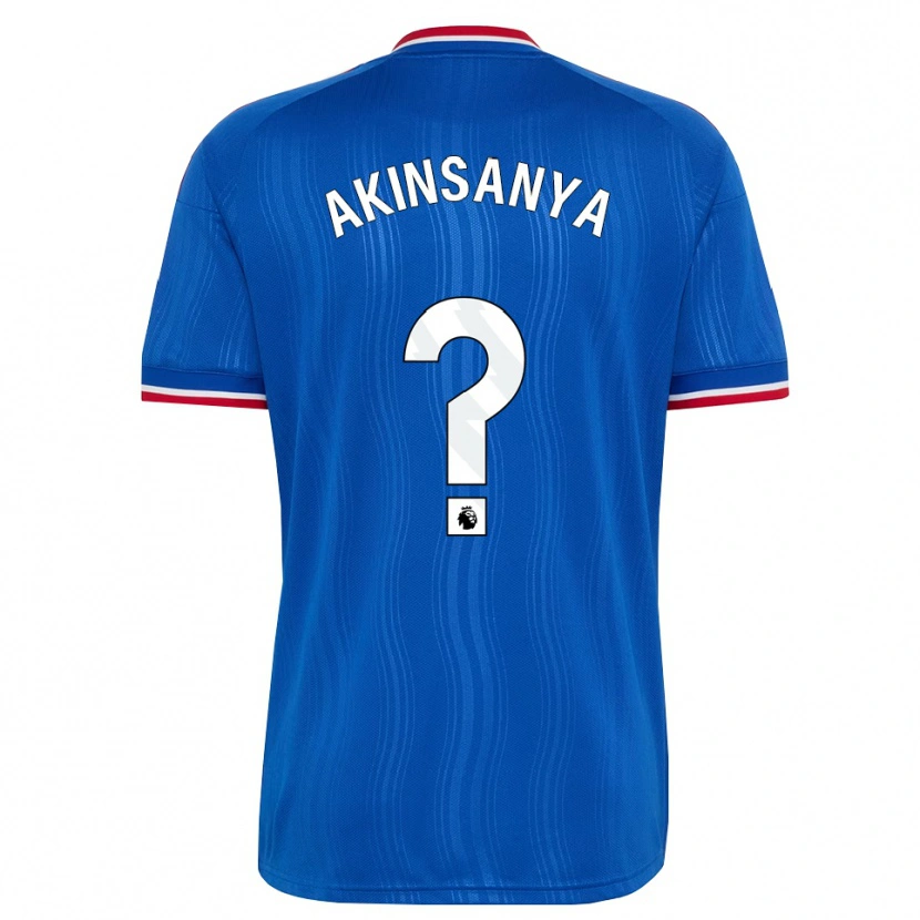 Danxen Donna Maglia Joseph Akinsanya #0 Blu Bianco Rosso Kit Gara Away 2026/27 Maglietta