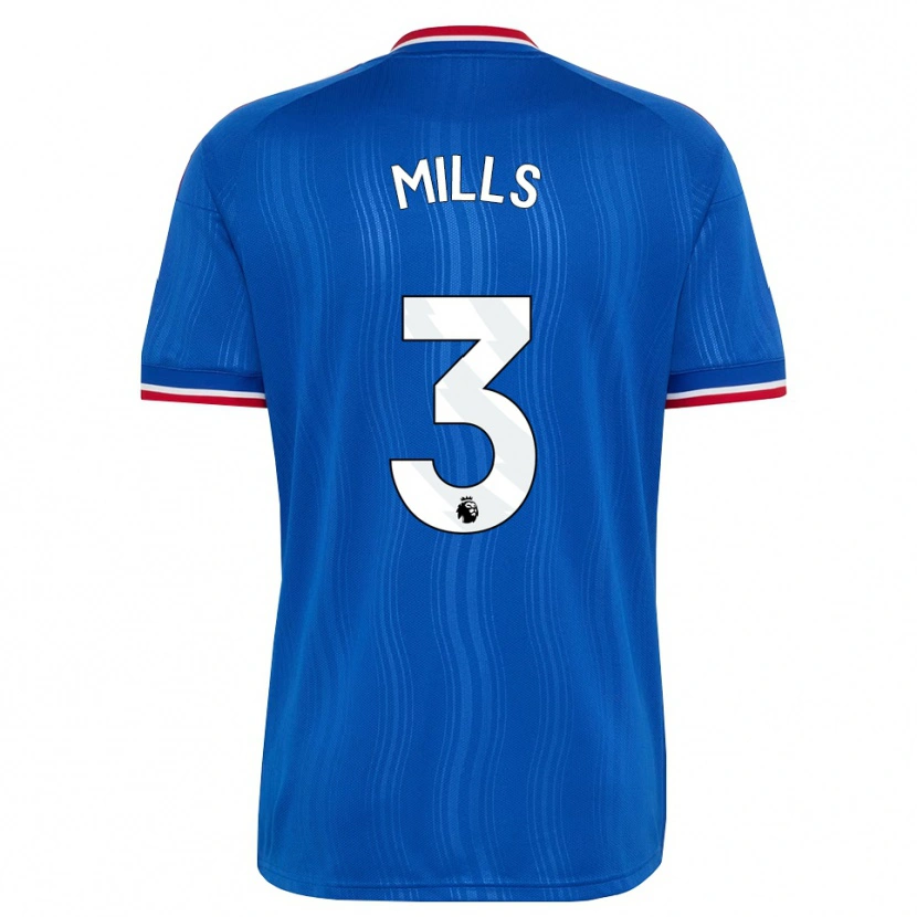 Danxen Donna Maglia Albert Mills #3 Blu Bianco Rosso Kit Gara Away 2026/27 Maglietta