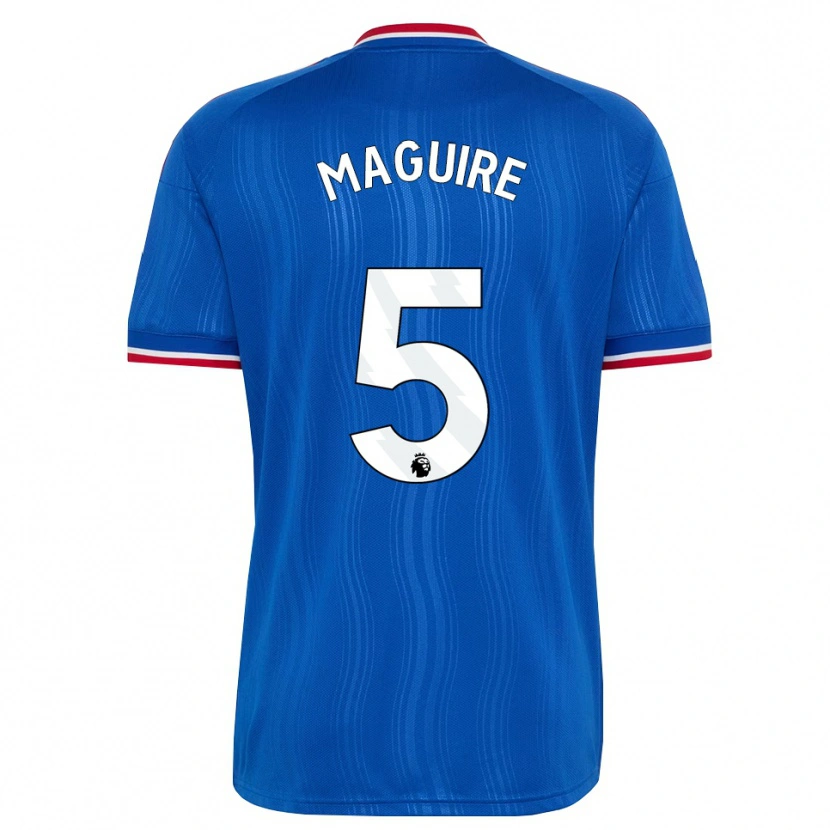 Danxen Donna Maglia Harry Maguire #5 Blu Bianco Rosso Kit Gara Away 2026/27 Maglietta