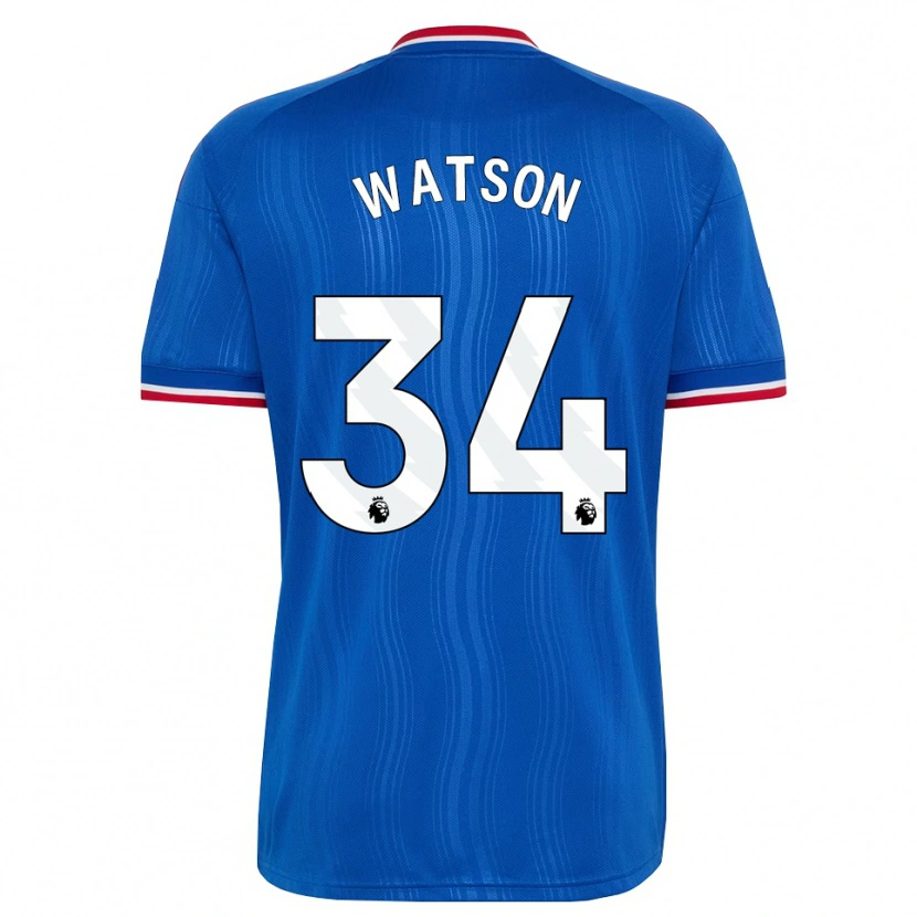 Danxen Donna Maglia Emma Watson #34 Blu Bianco Rosso Kit Gara Away 2026/27 Maglietta