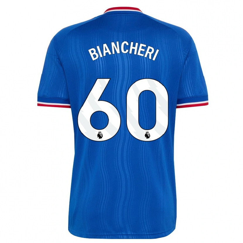 Danxen Donna Maglia Gabriele Biancheri #60 Blu Bianco Rosso Kit Gara Away 2026/27 Maglietta