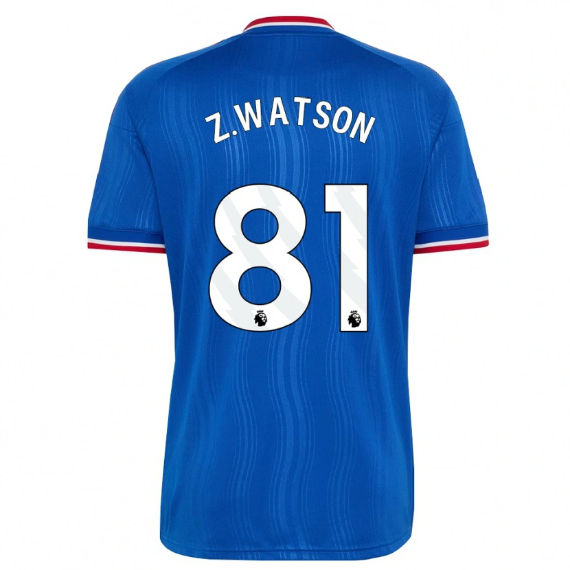 Danxen Donna Maglia Zac Watson #81 Blu Bianco Rosso Kit Gara Away 2026/27 Maglietta