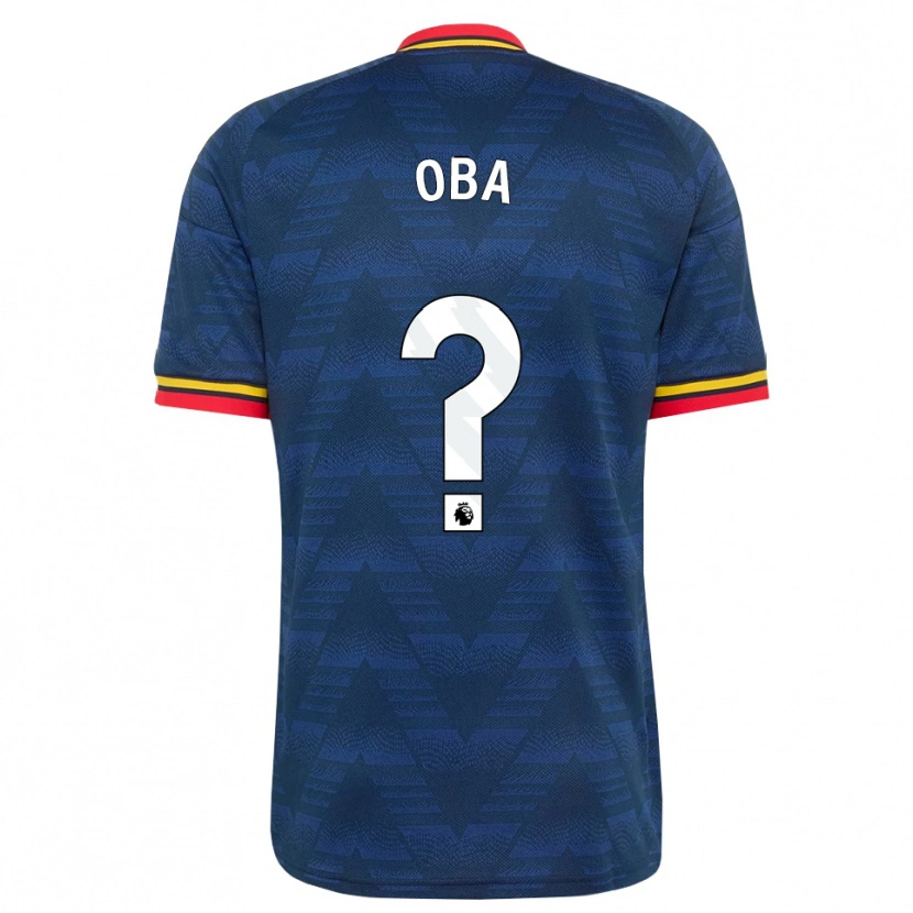 Danxen Donna Maglia Jayden Oba #0 Blu Notte Giallo Rosso Kit Gara Away 2026/27 Maglietta