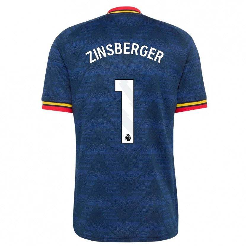 Danxen Donna Maglia Manuela Zinsberger #1 Blu Notte Giallo Rosso Kit Gara Away 2026/27 Maglietta