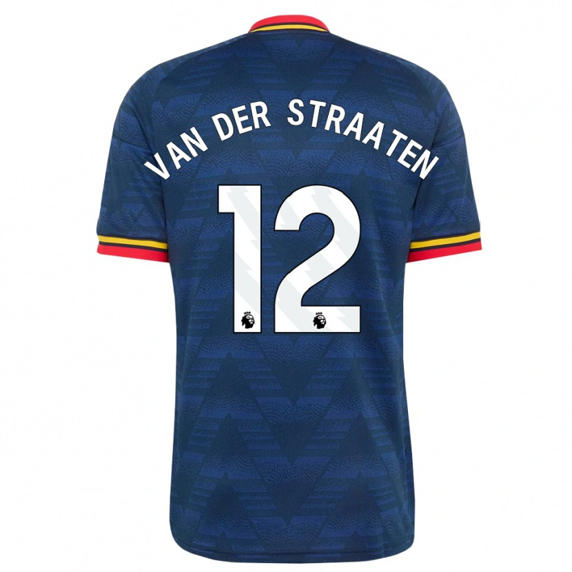 Danxen Donna Maglia Zachary Van Der Straaten #12 Blu Notte Giallo Rosso Kit Gara Away 2026/27 Maglietta