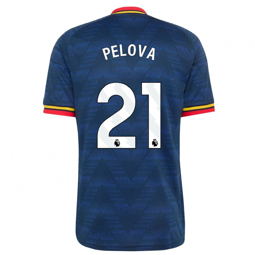 Danxen Donna Maglia Victoria Pelova #21 Blu Notte Giallo Rosso Kit Gara Away 2026/27 Maglietta