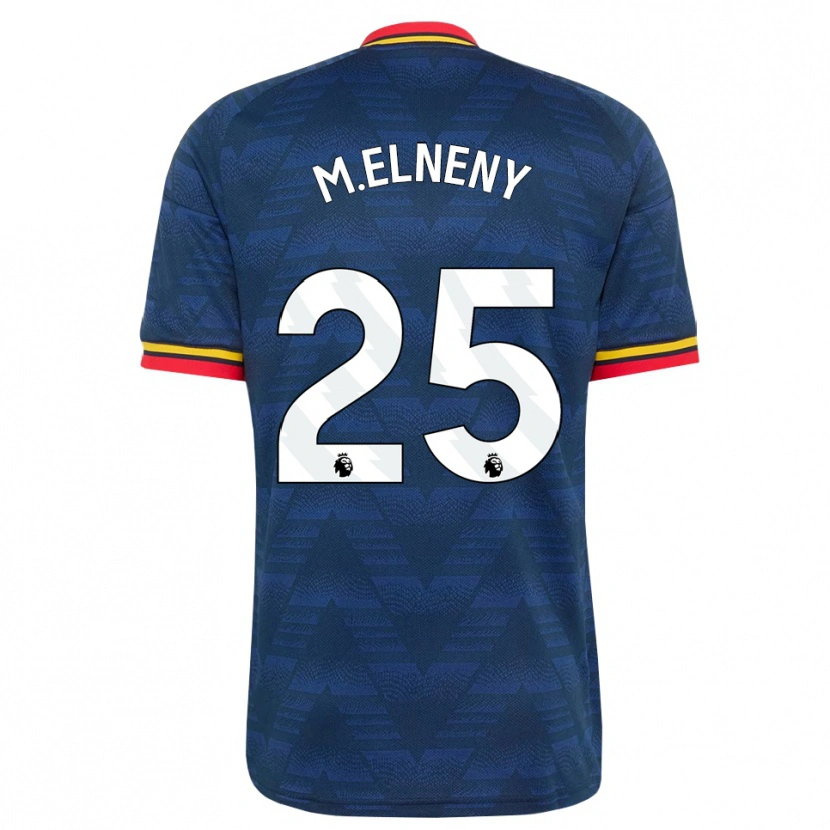 Danxen Donna Maglia Mohamed Elneny #25 Blu Notte Giallo Rosso Kit Gara Away 2026/27 Maglietta