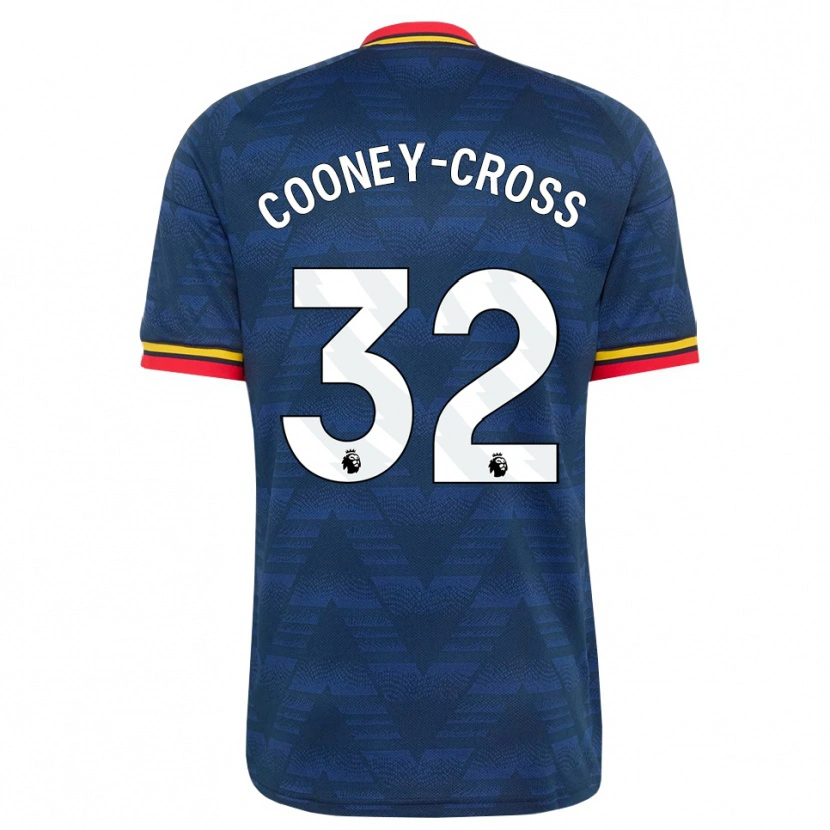 Danxen Donna Maglia Kyra Cooney-Cross #32 Blu Notte Giallo Rosso Kit Gara Away 2026/27 Maglietta