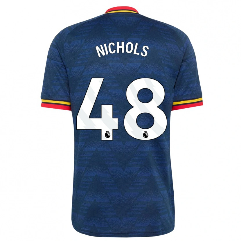 Danxen Donna Maglia Josh Nichols #48 Blu Notte Giallo Rosso Kit Gara Away 2026/27 Maglietta