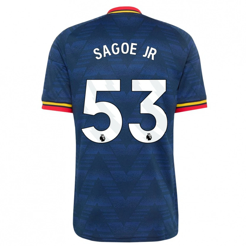 Danxen Donna Maglia Charles Sagoe Jr #53 Blu Notte Giallo Rosso Kit Gara Away 2026/27 Maglietta