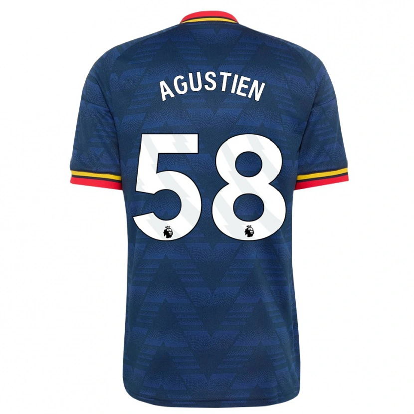 Danxen Donna Maglia Demiane Agustien #58 Blu Notte Giallo Rosso Kit Gara Away 2026/27 Maglietta