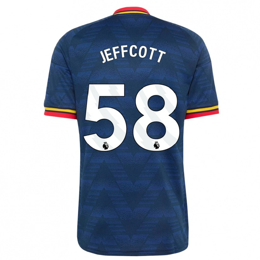 Danxen Donna Maglia Henry Jeffcott #58 Blu Notte Giallo Rosso Kit Gara Away 2026/27 Maglietta