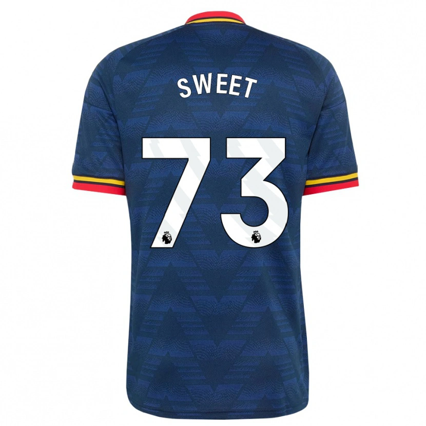 Danxen Donna Maglia James Sweet #73 Blu Notte Giallo Rosso Kit Gara Away 2026/27 Maglietta