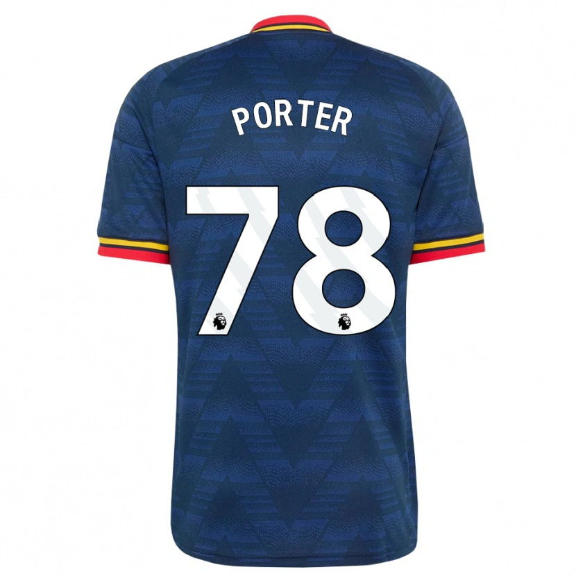 Danxen Donna Maglia Jack Porter #78 Blu Notte Giallo Rosso Kit Gara Away 2026/27 Maglietta