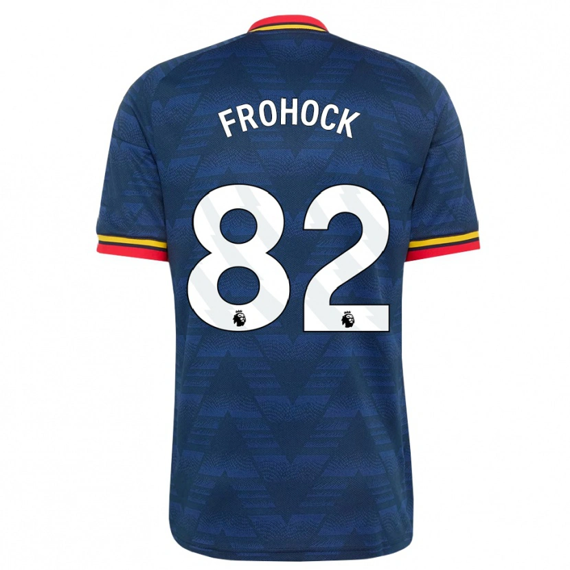 Danxen Donna Maglia Marley Frohock #82 Blu Notte Giallo Rosso Kit Gara Away 2026/27 Maglietta