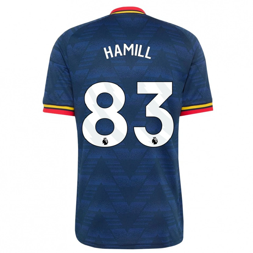 Danxen Donna Maglia Callan Hamill #83 Blu Notte Giallo Rosso Kit Gara Away 2026/27 Maglietta