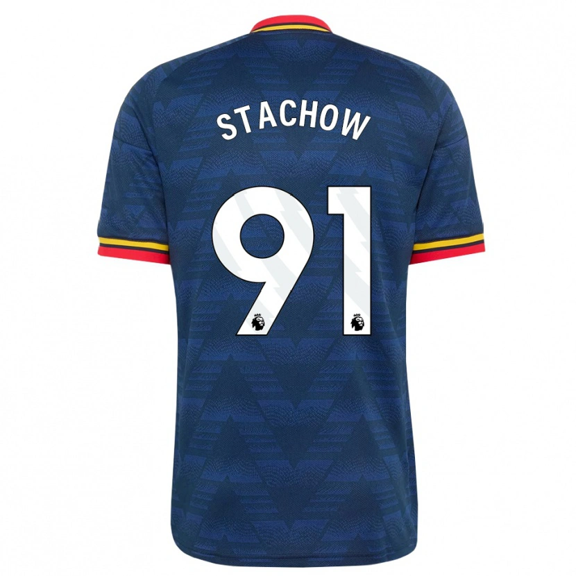 Danxen Donna Maglia Patrick Stachow #91 Blu Notte Giallo Rosso Kit Gara Away 2026/27 Maglietta