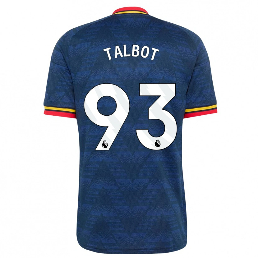 Danxen Donna Maglia Jack Talbot #93 Blu Notte Giallo Rosso Kit Gara Away 2026/27 Maglietta